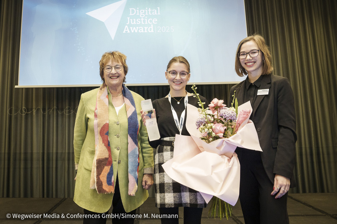 Digital Justice Award Gewinner mit Brigitte Zypries