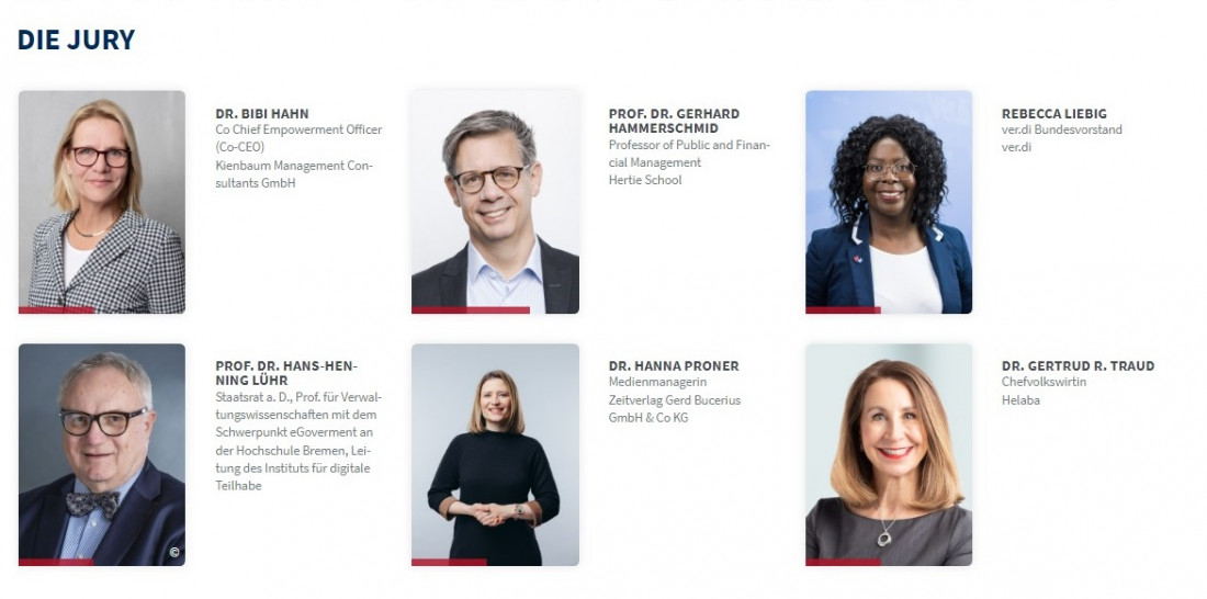 Die diesjährige Jury für den Public Leadership Award 2024