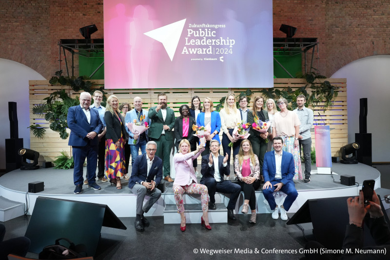 Die fünf Gewinnerinnen und Gewinner des 2. Public Leadership Awards 2024