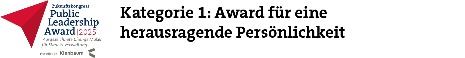 Public Leadership Award Kategorie 1